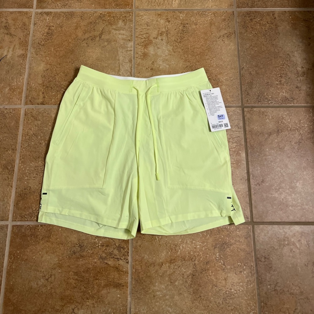 Lululemon Athletica Men's Athletic Shorts in Neon Yellow